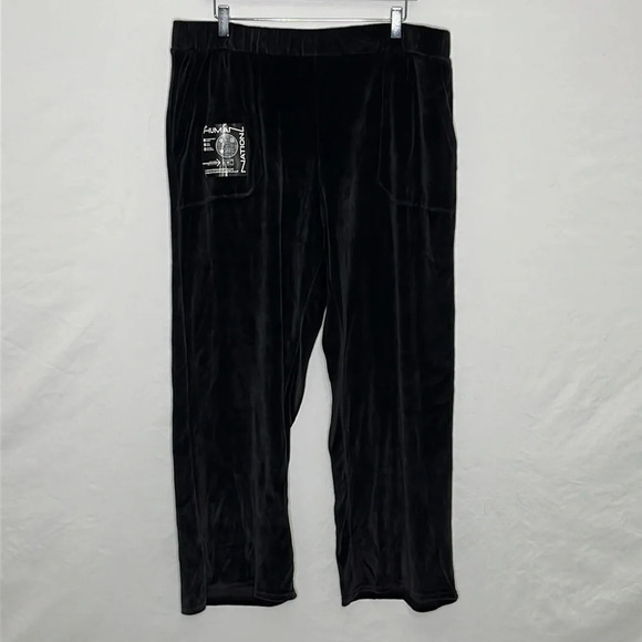 Human Nation Vision Pant in Velour in Black - NWOT - Size XXL Women's XL Men's - Picture 4 of 11